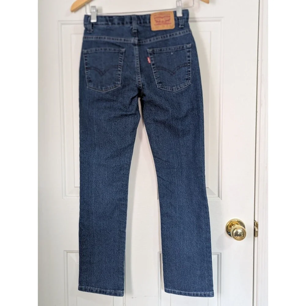 Levis 511 Jeans Youth Boys 14 Regular 27x29 Blue Denim Medium Wash Straight Leg